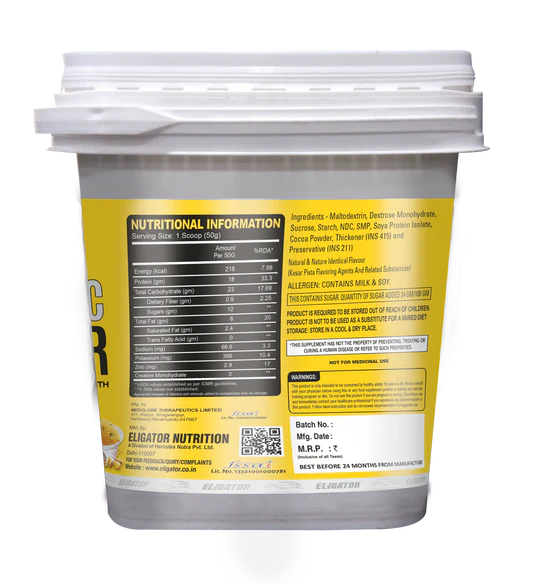 Eligator Anabolic Mass Gainer 4.5kg 90 Servings - Image 3