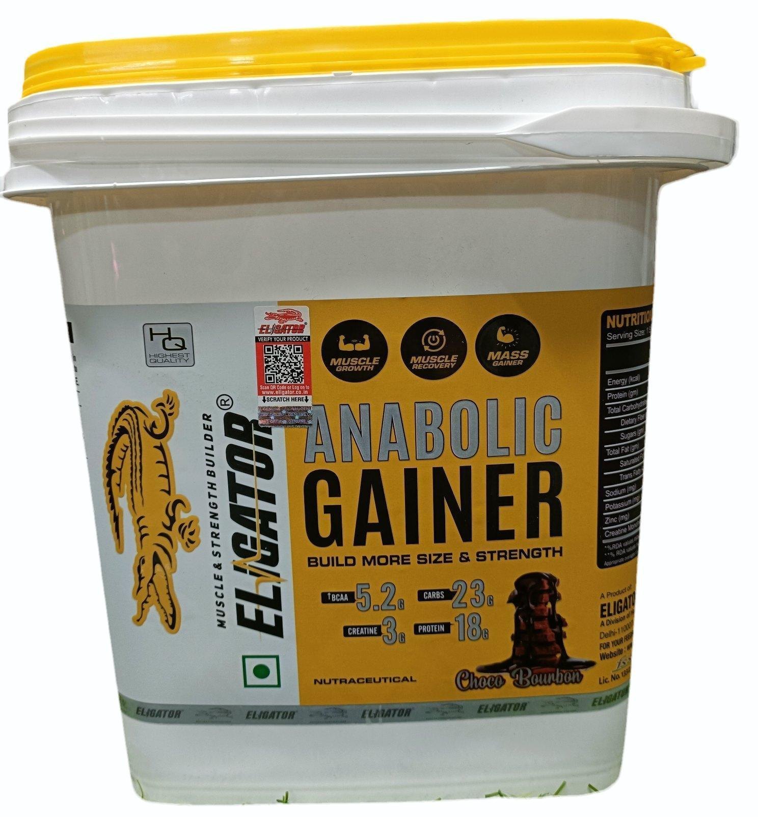 Eligator Anabolic Mass Gainer 4.5kg 90 Servings